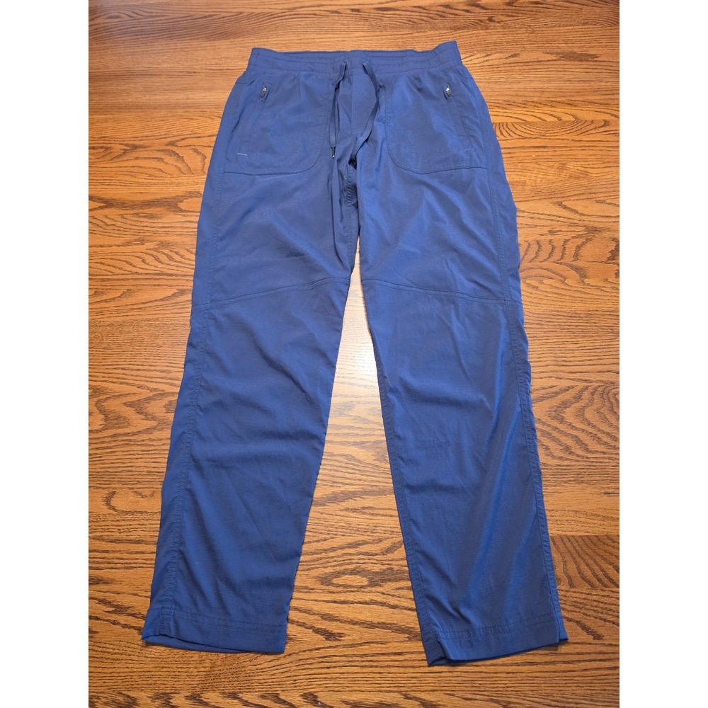 L.L. Bean Vista Camp Pants Womens Size Small Navy Blue Pull-On Lightweight
